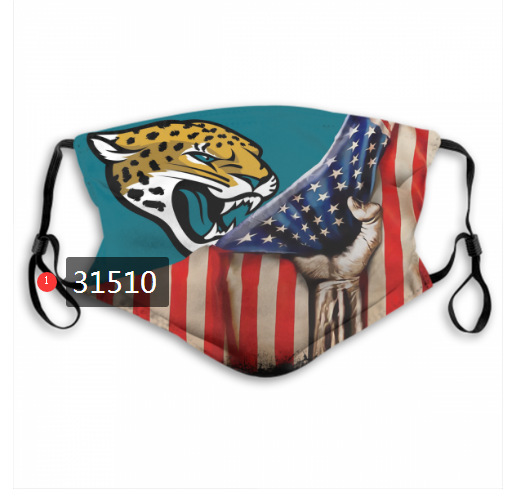 NFL 2020 Jacksonville Jaguars #76 Dust mask with filter
